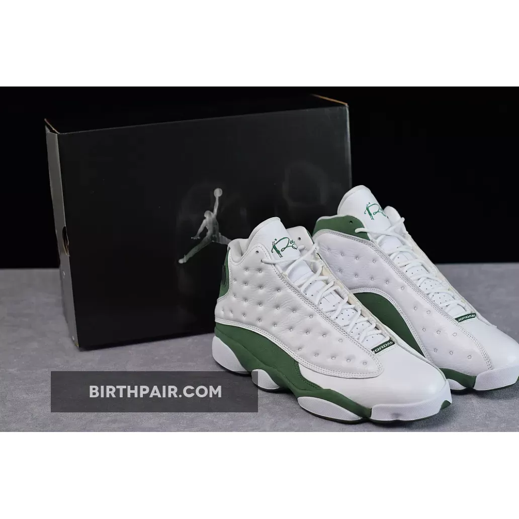 Air Jordan 13 Retro 'Ray Allen' AJ13 White/Clover / ray allen jordan