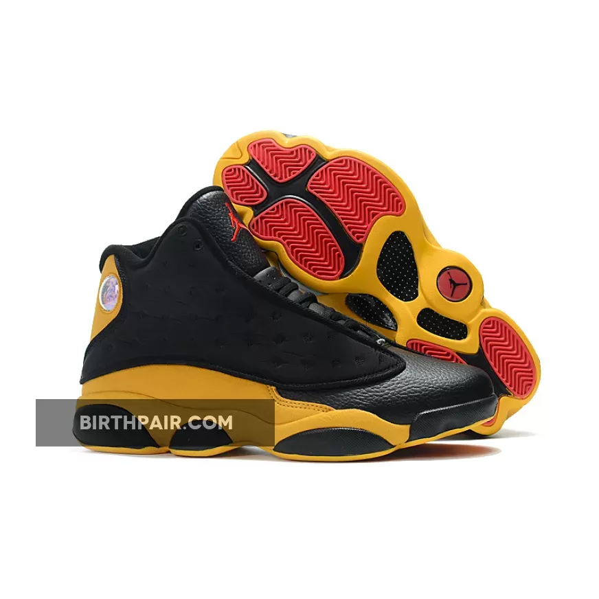 Air Jordan 13 'Graduation Pack' Black/University Red-University Gold b grade sneakers