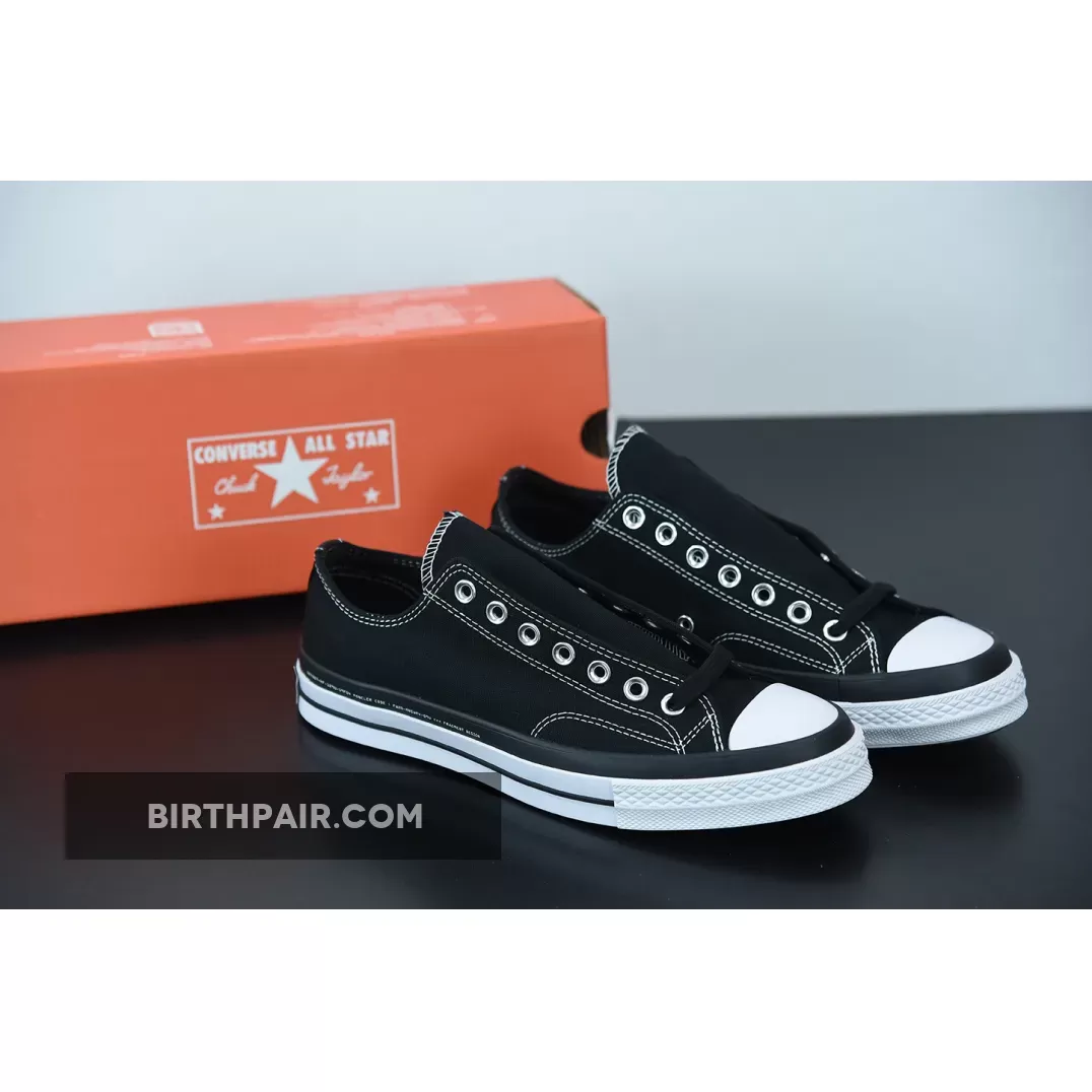 Fragment Design x Converse Chuck 70 Low 'Black White' 169069C / Chuck 70 Low Black