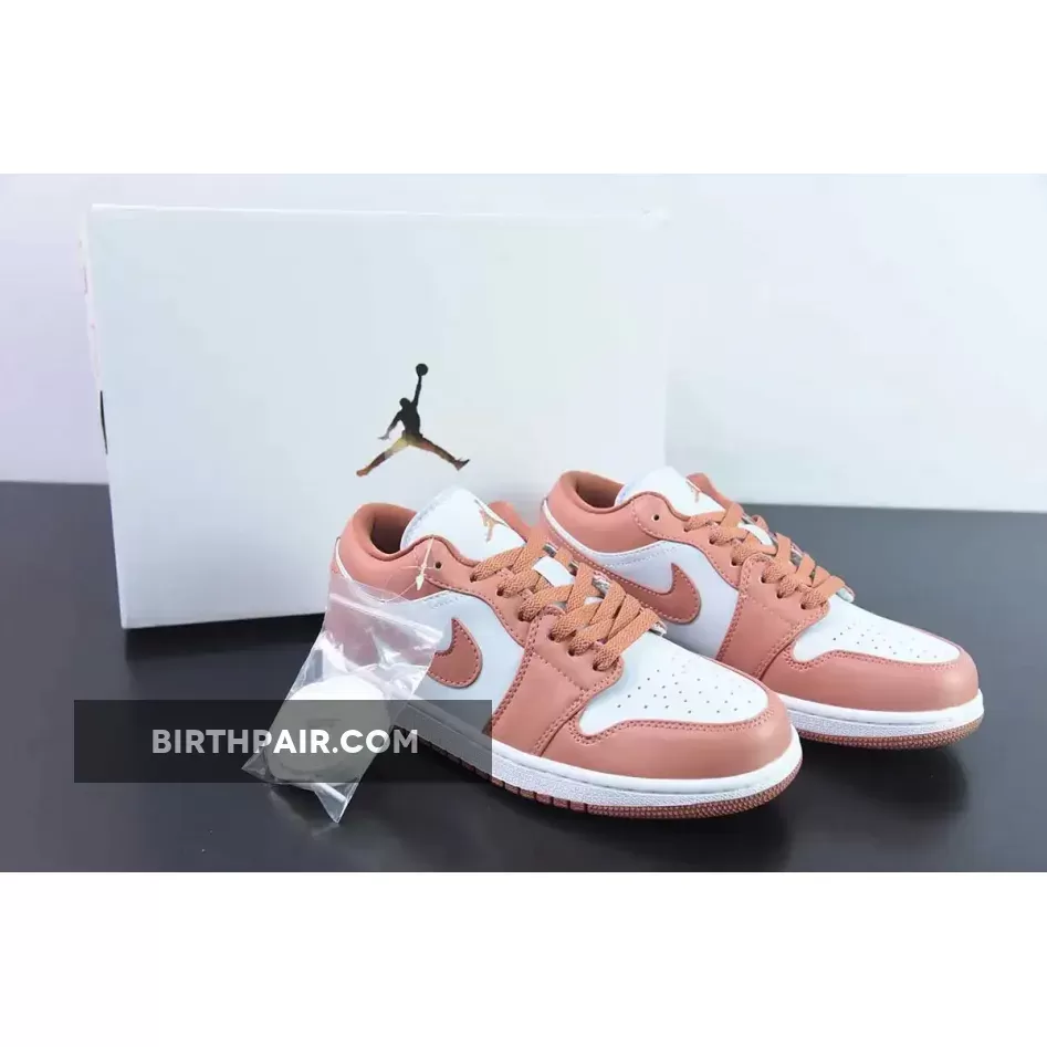 Air Jordan 1 Low Pure Platinum/Sky J Orange-White