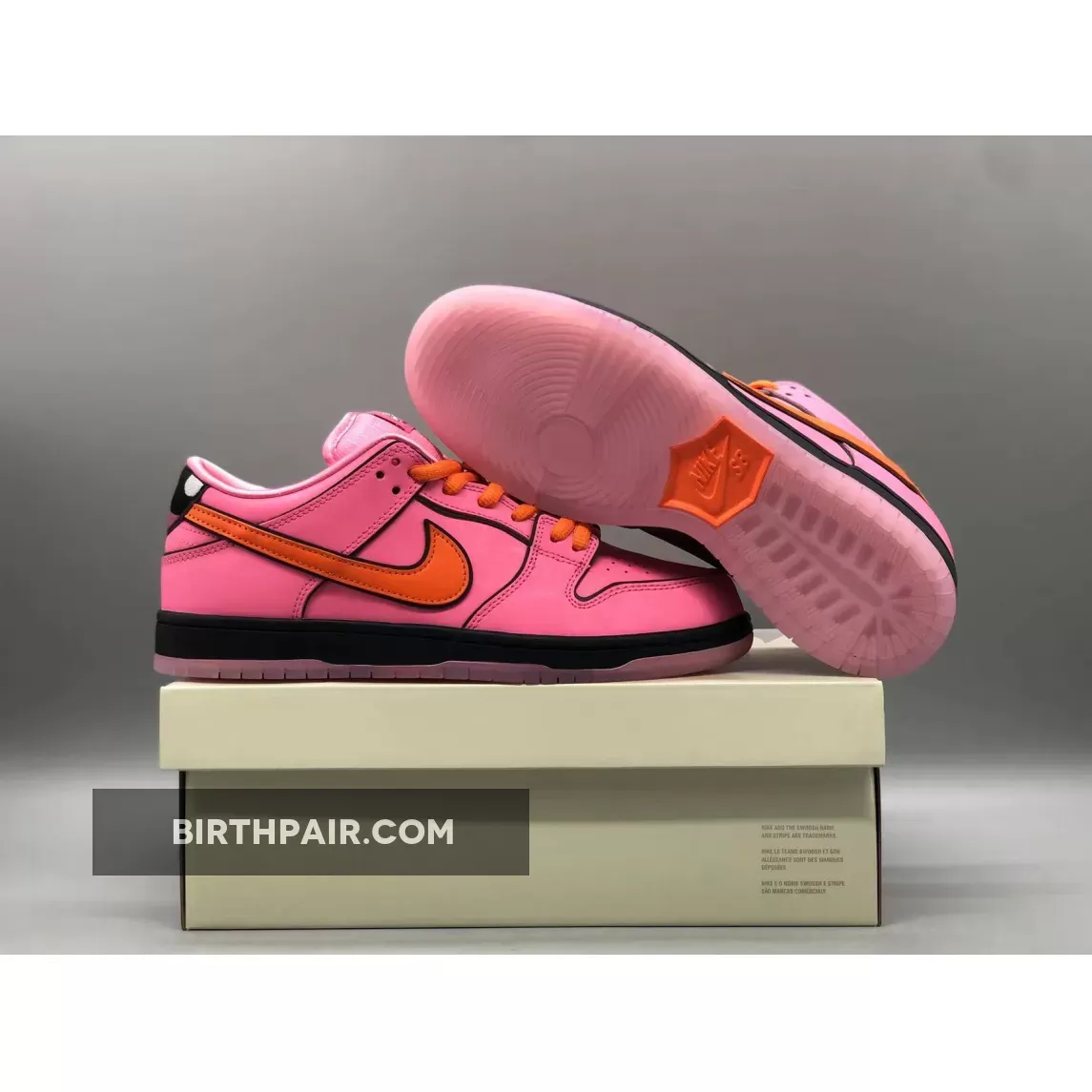 The Powerpuff Girls X Nike SB Dunk Low Blossom Lotus Pink